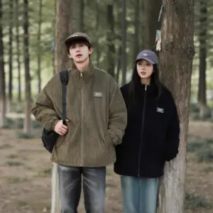 New Winter American-style Corduroy Cotton Coat With A Premium High-end Feel
