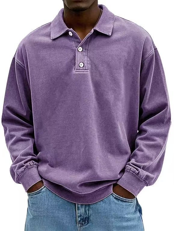Fall Men's Long Sleeve Polo Shirts Casual Breathable Comfortable Tees Shirt Solid High Quality Sweatshirt Male T-Shirt Fall Men's Long Sleeve Polo Shirts Casual Breathable Comfortable Tees Shirt Solid High Quality Sweatshirt Male T-Shirt
