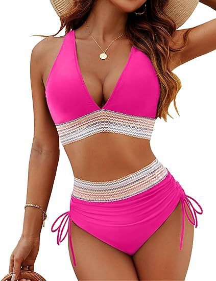 High Waist Bikini Set for Women, Split Brief Swimsuit High Waist Bikini Set for Women, Split Brief Swimsuit