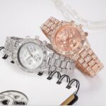 Sparkling Crystal Geneva Quartz Women’s Watch, Stainless Steel