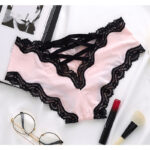Breathable Ice Silk Lace Panties with No-Trace Low-Waist