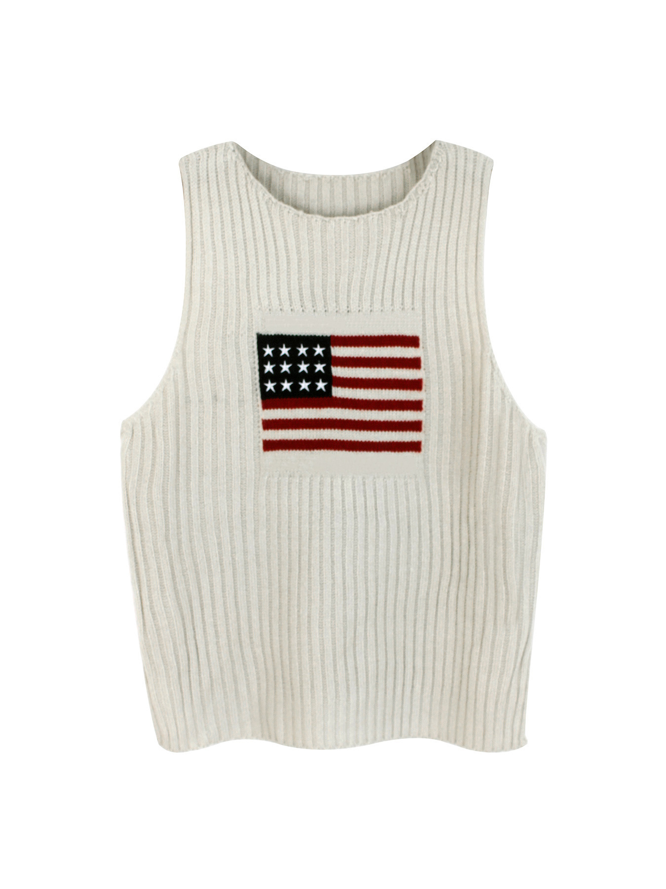 Summer Ready Women’s Sleeveless Sweater with Geometric Knit Summer Ready Women’s Sleeveless Sweater with Geometric Knit