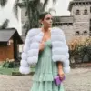 Warm Thickened Faux Fox Fur Patchwork Coat for Winter Warm Thickened Faux Fox Fur Patchwork Coat for Winter