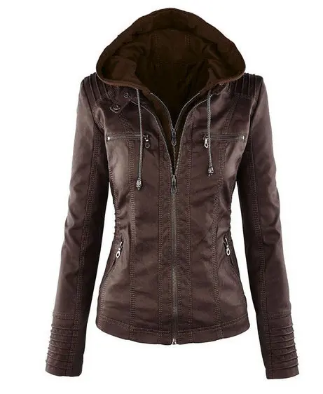 Women's Short Leather Pu Leather Jacket Women's Short Leather Pu Leather Jacket