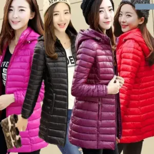 Warmth-Enhancing Slim Fit Cotton Padded Jacket for Women