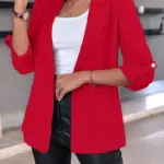 88e1a358-da4d-497c-abf2-78273a56c73c.webp Pockets Rolled-Sleeve Casual Blazer for Women - Black