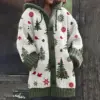 3 D Printed Women’s Hooded Long Cape Cardigan - Ultra-Thin 3 D Printed Women’s Hooded Long Cape Cardigan - Ultra-Thin