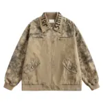 Streetwear Lapel-embroidered Couples Jacket