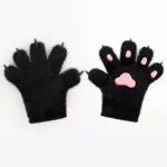 Non-Slip Cat Paw Gloves Plush for Cat Palm Props - Winter
