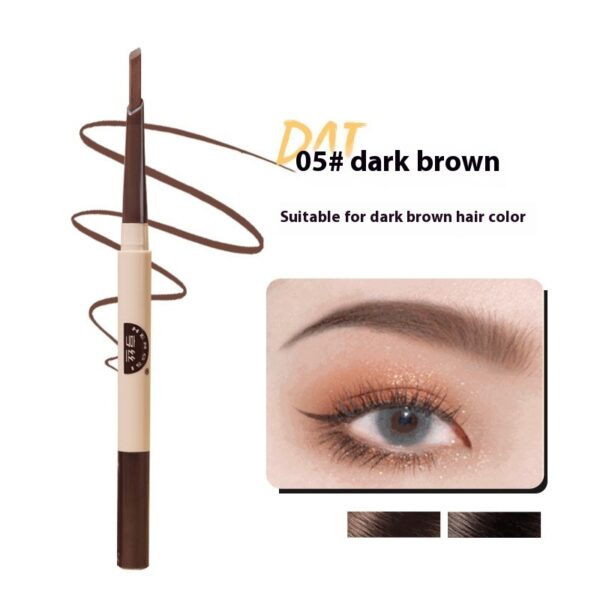 Waterproof Sweatproof Micro-Thin Eyebrow Pencil, Double-Ended
