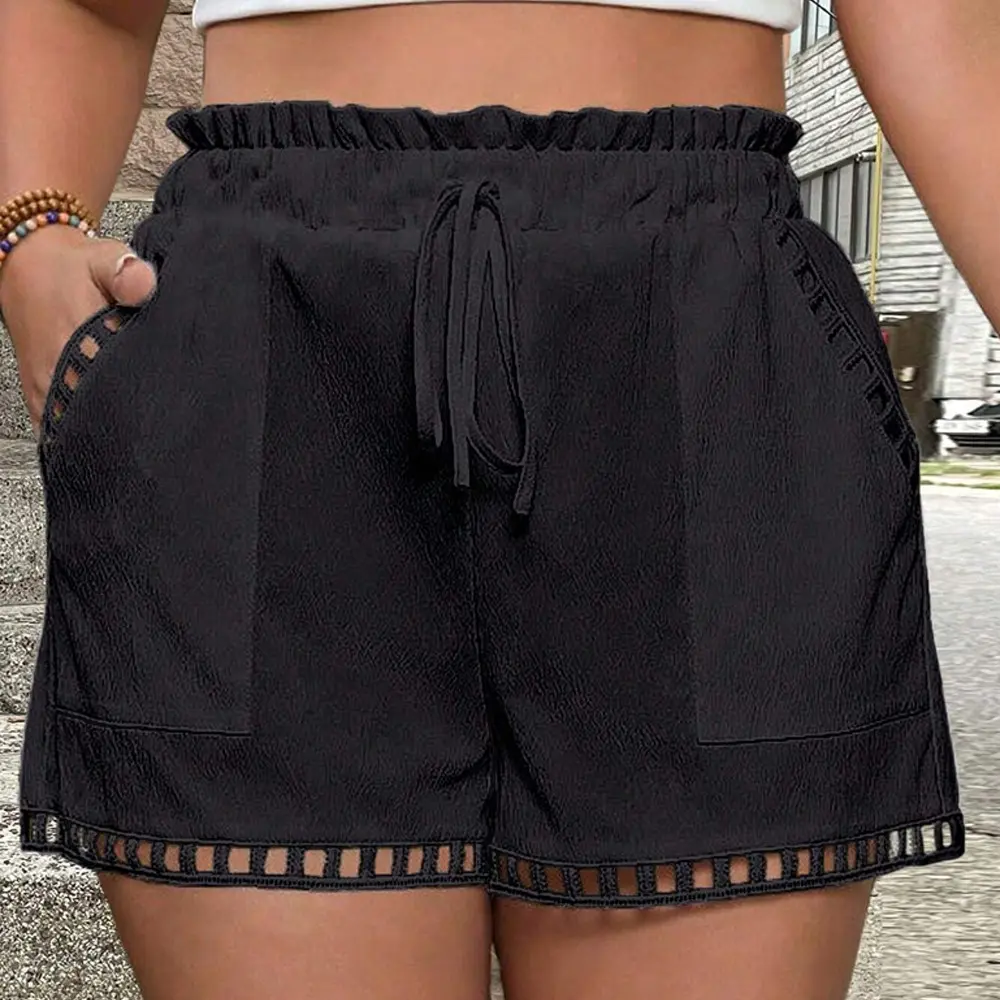 Pocket-designed, Niche High-waist Shorts