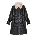 Insulated Winter Velvet PU Leather Jacket, Loose Fit