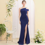 Flattering Long Fish-Tail Banquet Dress with Zipper