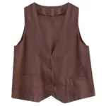 8cebe4ac-3ac5-493b-bf9e-f77d3e68220a.webp Relaxed Fit Cotton-Linen Sleeveless Vest with Button Detail