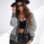 Cardigan Long-sleeve Loose-fit Jacket Top