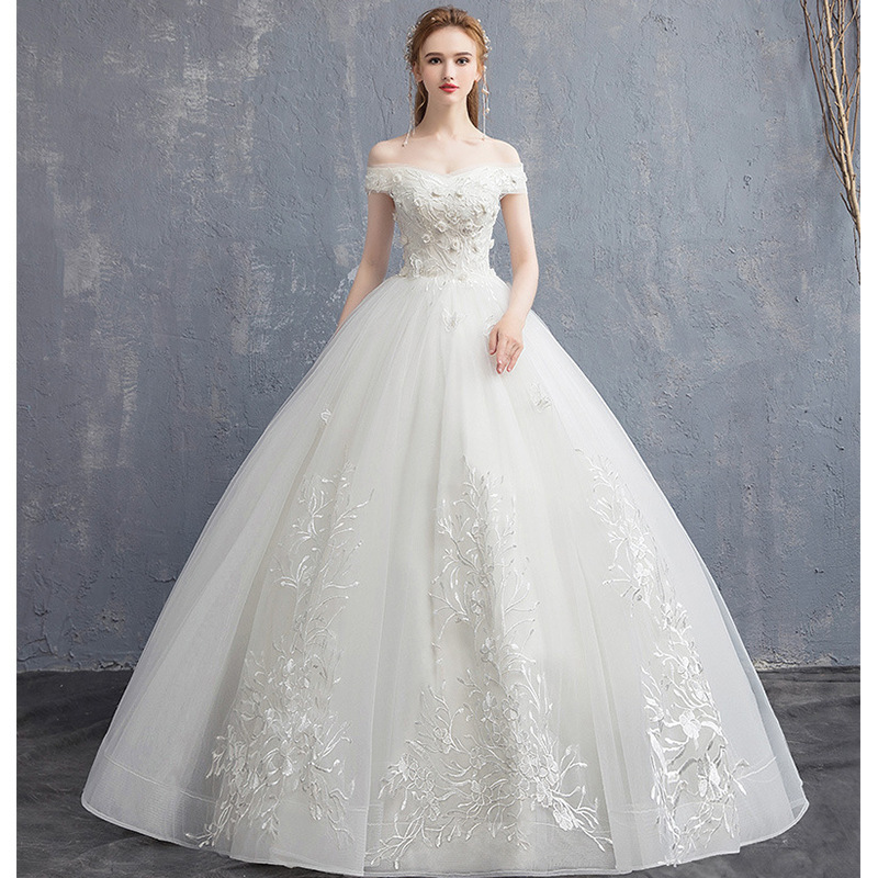 One-shoulder Bride Was Thin, High-waisted, Pregnant Women, Simple And Small, Tailed One-shoulder Bride Was Thin, High-waisted, Pregnant Women, Simple And Small, Tailed