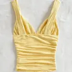 Twisted Knit Texture Cami Top for Summer Going Out & Dating