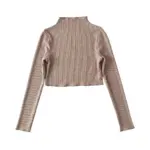 Cashmere Lace-trimmed Neckline Long-sleeve Sweater Base Layer