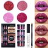 Waterproof DIY Glitter Lip Gloss Kit with Primer Brush