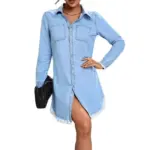 8dc4a1c1-f9cc-4f48-b8ba-79c3de334be7.webp Light Blue Cotton Denim Shirt Jacket with Frayed Edge