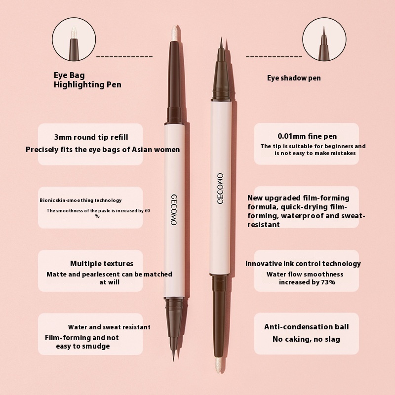 Stereoscopic Star Eyes Liquid Eyeliner Double-Ended Tip