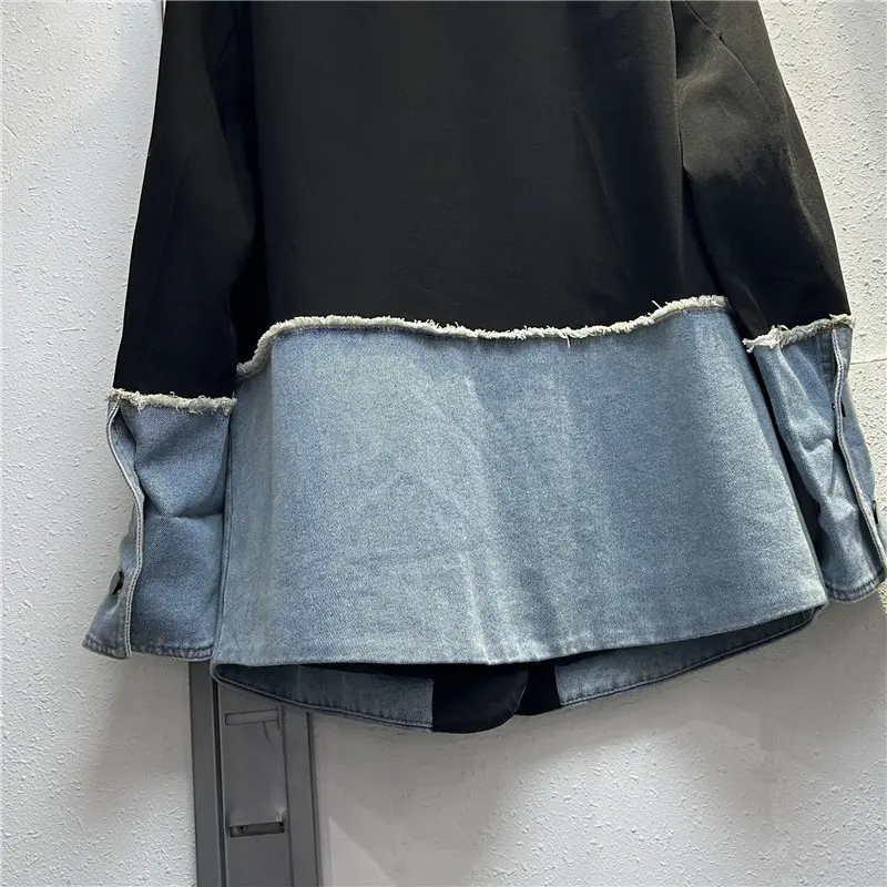 New Stylish Asymmetric Chic Contrast-color Trendy Top New Stylish Asymmetric Chic Contrast-color Trendy Top
