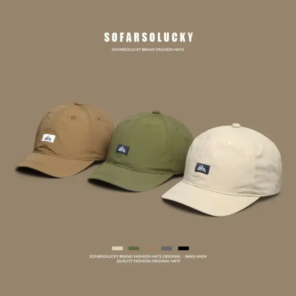 Simple Versatile American Retro Short-brim Cap Simple Versatile American Retro Short-brim Cap