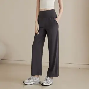 High-waisted Butt-lifting Tight-fitting Wide-leg Yoga Pants For Women