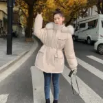 909180f7-fbf8-4152-b1a6-1893662ee017.webp Warmest Womens Padded Coat with Cotton-Down Mix, Mid-Length
