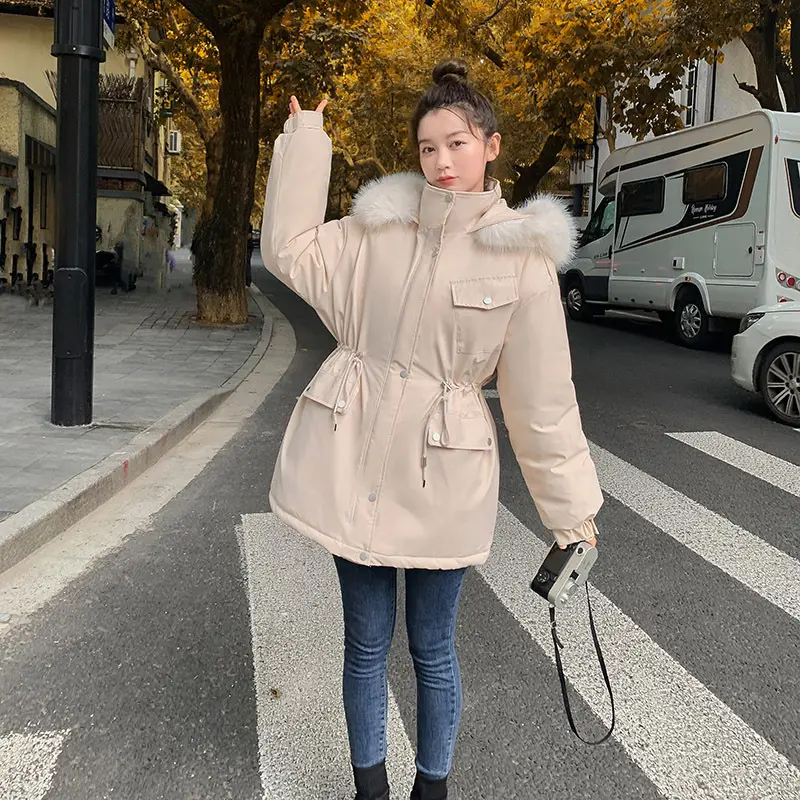 Warmest Womens Padded Coat with Cotton-Down Mix, Mid-Length Warmest Womens Padded Coat with Cotton-Down Mix, Mid-Length