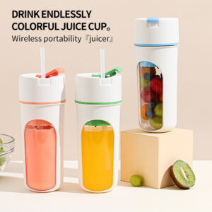 USB Rechargeable Portable Electric Juicer Blender for Fruit, 400 ml