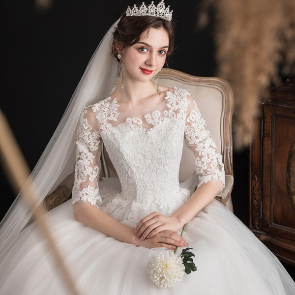 One-shoulder Dream Slim Sleeve Lace Bride One-shoulder Dream Slim Sleeve Lace Bride