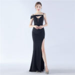 90e597d6-cc50-451e-84f9-15a74922bf93.jpg Satin Sling Exhibition Bridesmaid Dress