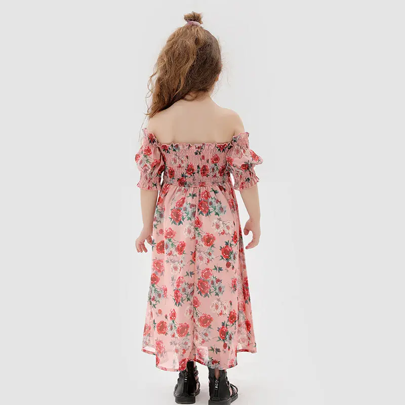Coordinated Cotton Mother & Daughter Romper Suspenders Dress