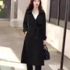 High-end Tailored Trench Coat Casual Plus-size Mid-length British-style Coat For Petite Figures High-end Tailored Trench Coat Casual Plus-size Mid-length British-style Coat For Petite Figures