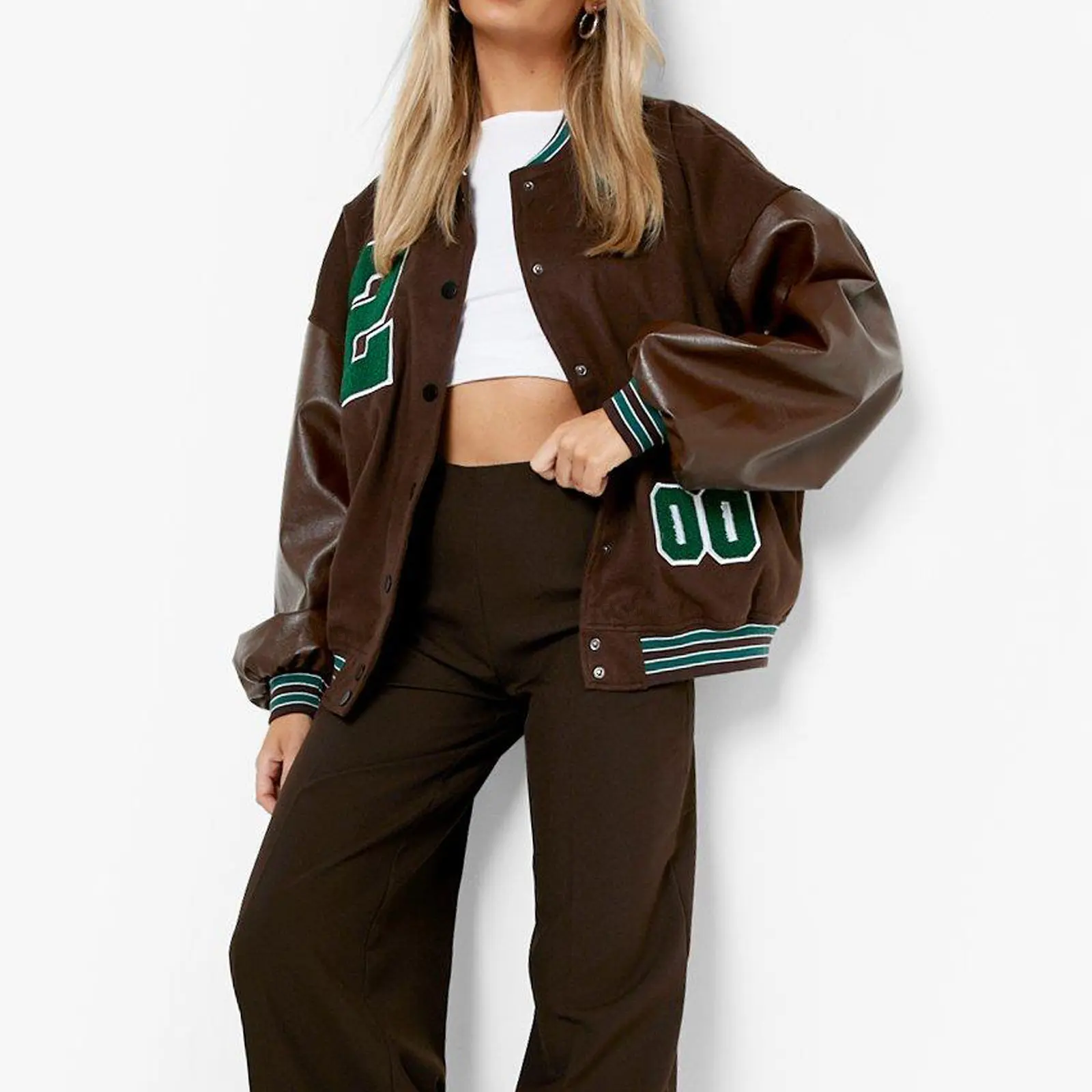 Brushed Thick Women’s Cotton Jacket for Cold Weather