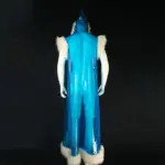 Long Pu Leather Fur Stitching Performance Costume Cosplay Anime