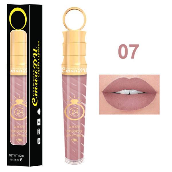 Non-Fading Matte Lip Gloss with No-Stick Cup, 12 ML