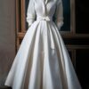 Flattering V-Neck Fit & Flare Evening Dress for Banquets
