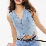 9517c419-99f2-457d-aeeb-eee0e39477b9.webp Womens V-neck Denim Vest Top
