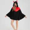 Cartoon Nightgown Halloween Cloak Flannel Little Devil