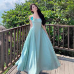 95e39182-7816-422c-b1fd-01fd74bece30.jpg Flattering High-Waist Mint Green Flower Thai Strap Dress