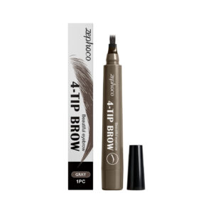Waterproof Four-Fork Eyebrow Pencil with Long-Lasting Color