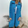Women's Solid-color Mid-length Wool Coat With A Single-breasted Design Women's Solid-color Mid-length Wool Coat With A Single-breasted Design