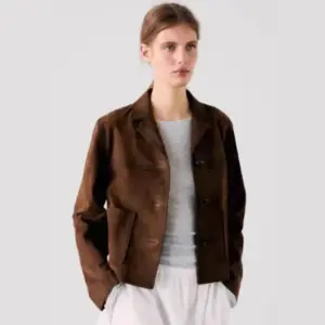 New Autumn Winter Street-Style Suede Short Blazer Coats