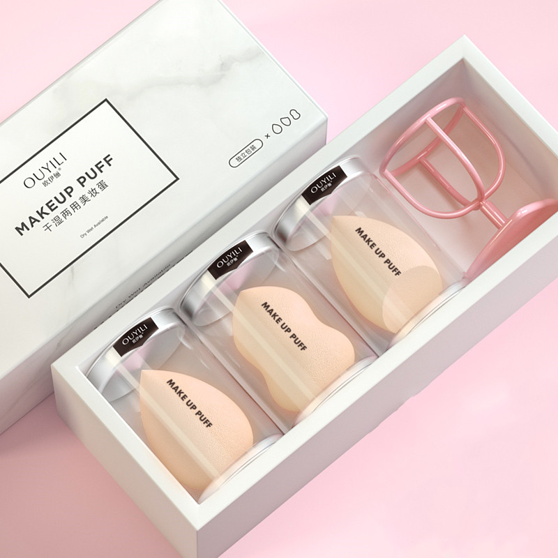 Controlled Application Beauty Egg Sponge Puff Cushion for Powder Makeup Controlled Application Beauty Egg Sponge Puff Cushion for Powder Makeup