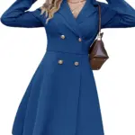 Tailored Slim Fit Double-Breasted Long Sleeve Trench Coat