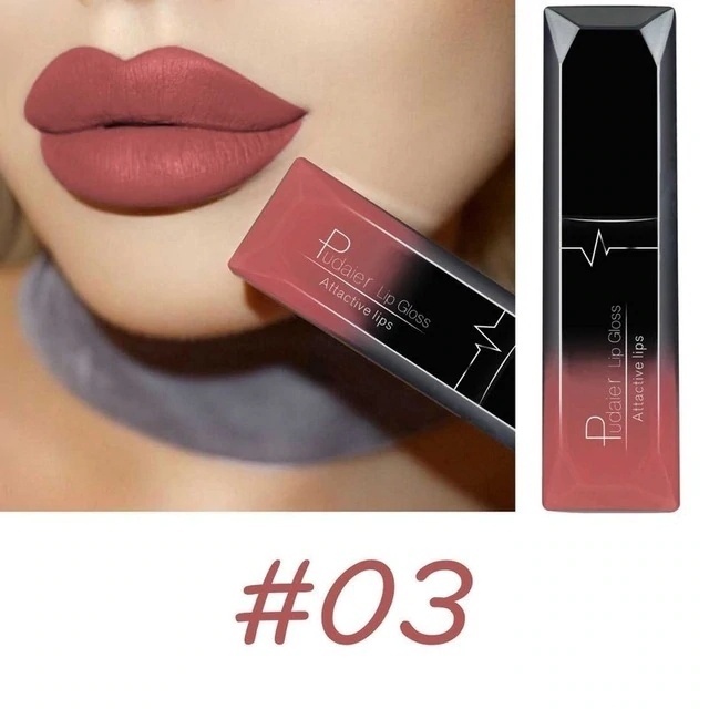 Long-lasting Waterproof Matte Lip Gloss - 21 Colors, 8 ml