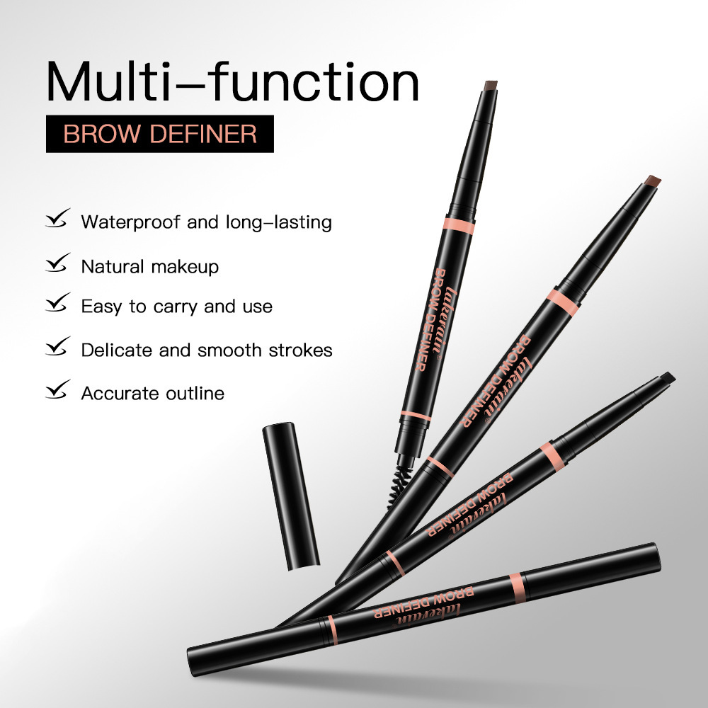 Waterproof Sweat-Proof Eyebrow Pencil with 3 D Carving Line Waterproof Sweat-Proof Eyebrow Pencil with 3 D Carving Line