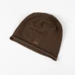 Breathable Knitted Linen Fisherman Hat With A Leather Patch Label